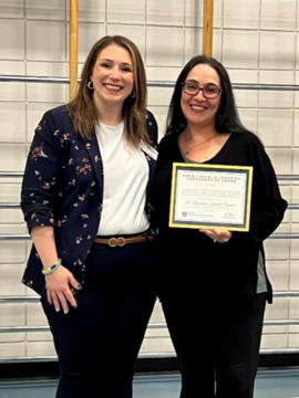 ASCA Vice President Meagan Parisian (left) with Chairperson Laura Pippus