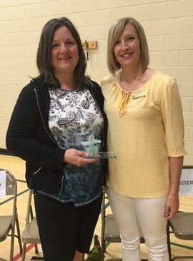 Myrna Knolls with ASCA Director Alana Sala (right)